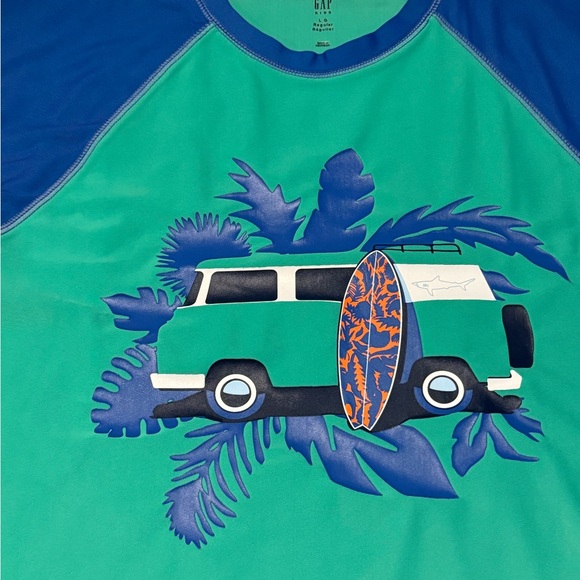 Gap Swim Rash Guard- Boys Size L - Picture 4 of 14